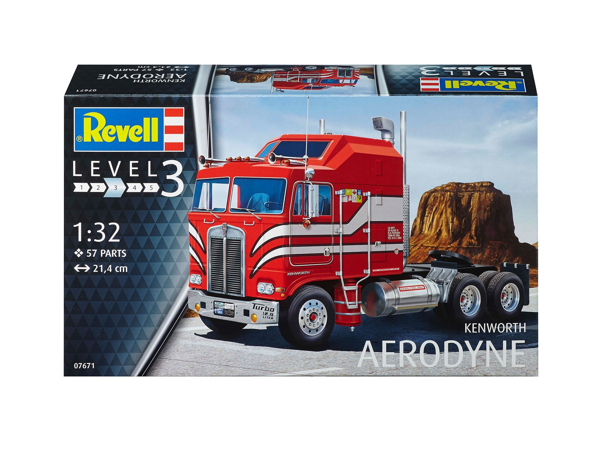 ドイツレベル 1 /32 トレーラーヘッド ケンウォース エアロダイン プラモデル 07671 ggw725x Amazon | ドイツレベル 1 /32 トレーラーヘッド ケンウォース